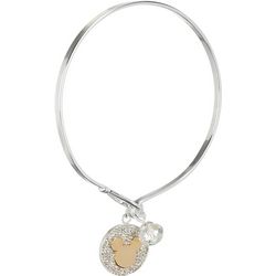 Disney Mickey Mouse Pave Crystal Never Stop Dreaming Bangle