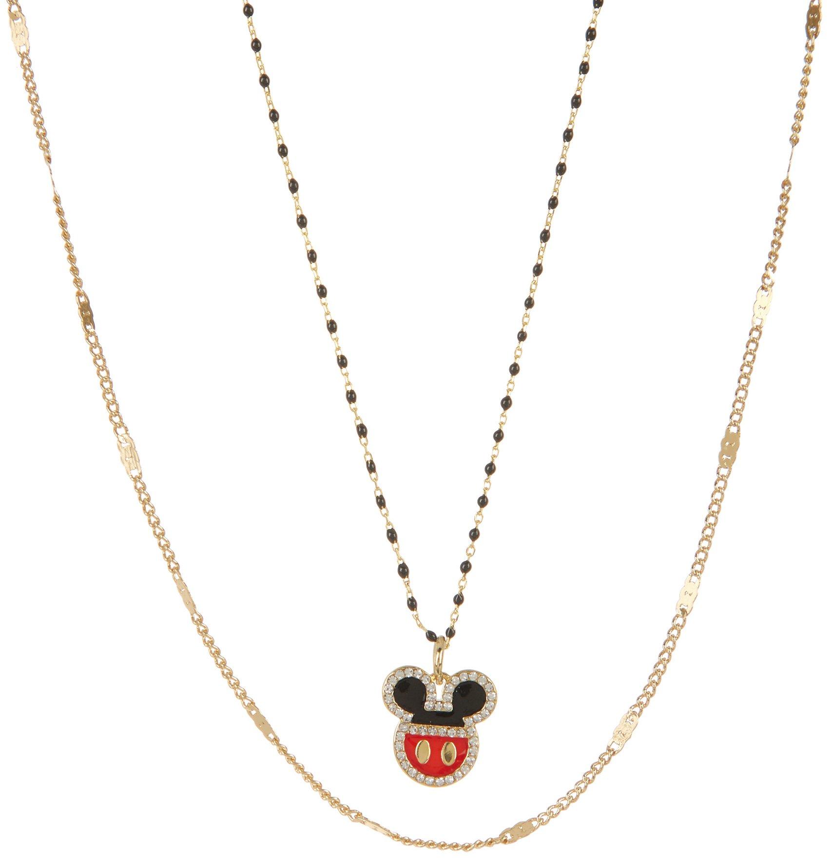 Disney 2-pc. Mickey Mouse Pendant Necklace