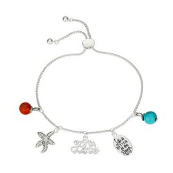 Footnotes Life Is Better Charms Expandable Bracelet