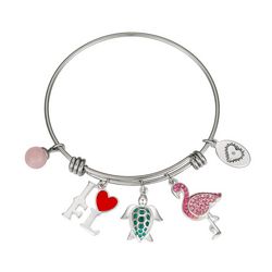 Footnotes Sunshine State Of Mind Charms Expandable Bracelet