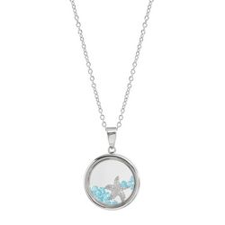 Athra 18 In. Wish Upon A Starfish Shakey Charm Necklace