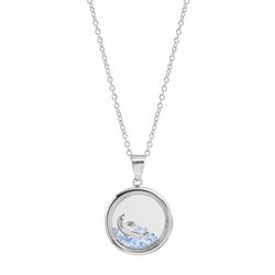 Athra 18 In. Dolphin Waves Shakey Charm Chain Necklace