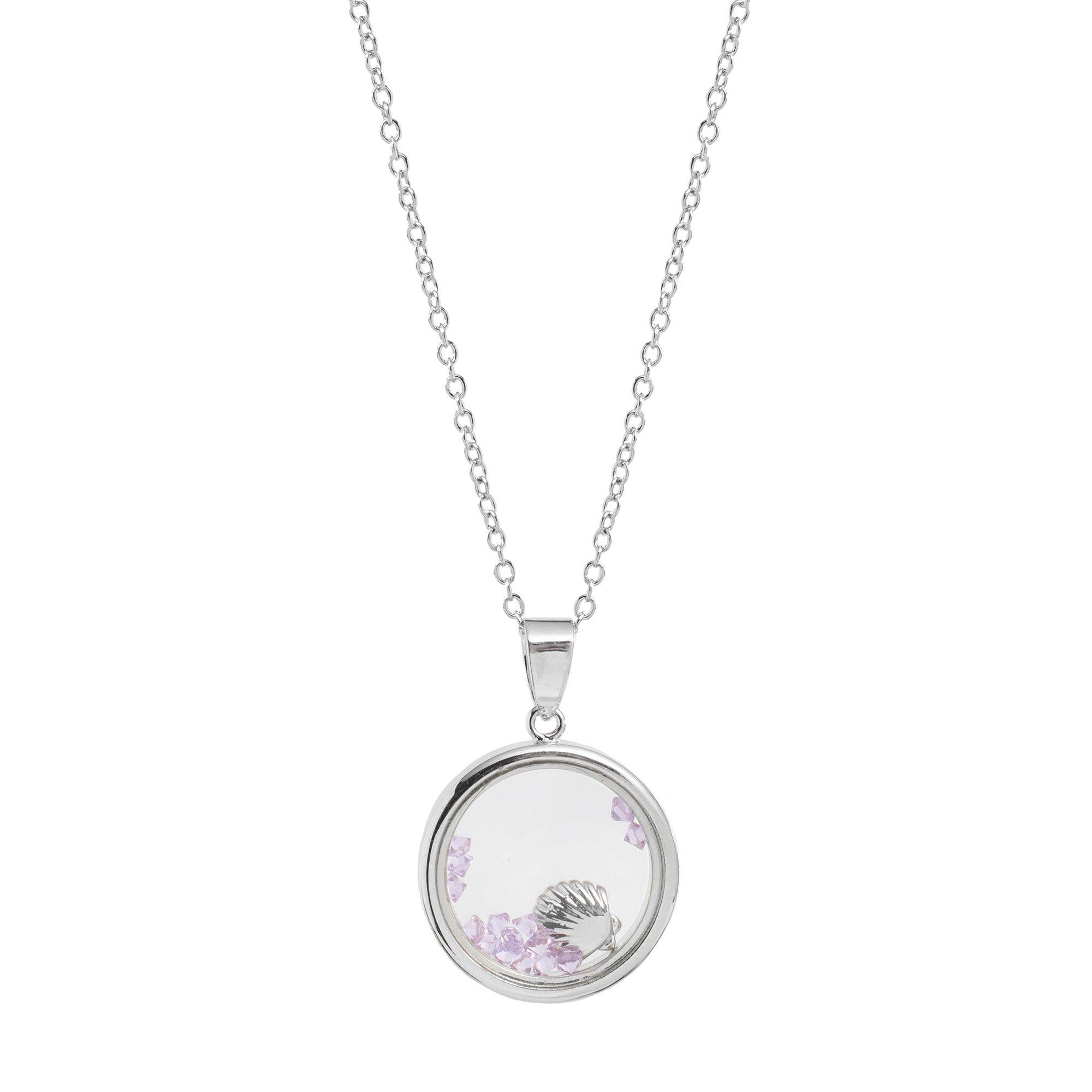 18 In. Shell In Pocket Shakey Charm Chain Necklace