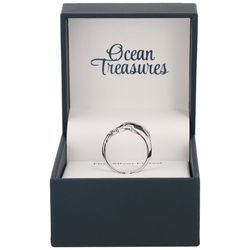Ocean Treasures Dolphin Wrap Silver Plated Boxed Ring