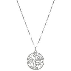 Athra Tree Of Life Disc Pendant Necklace