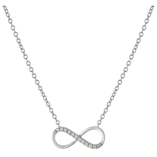 Athra Pave Crystal Infinity Necklace