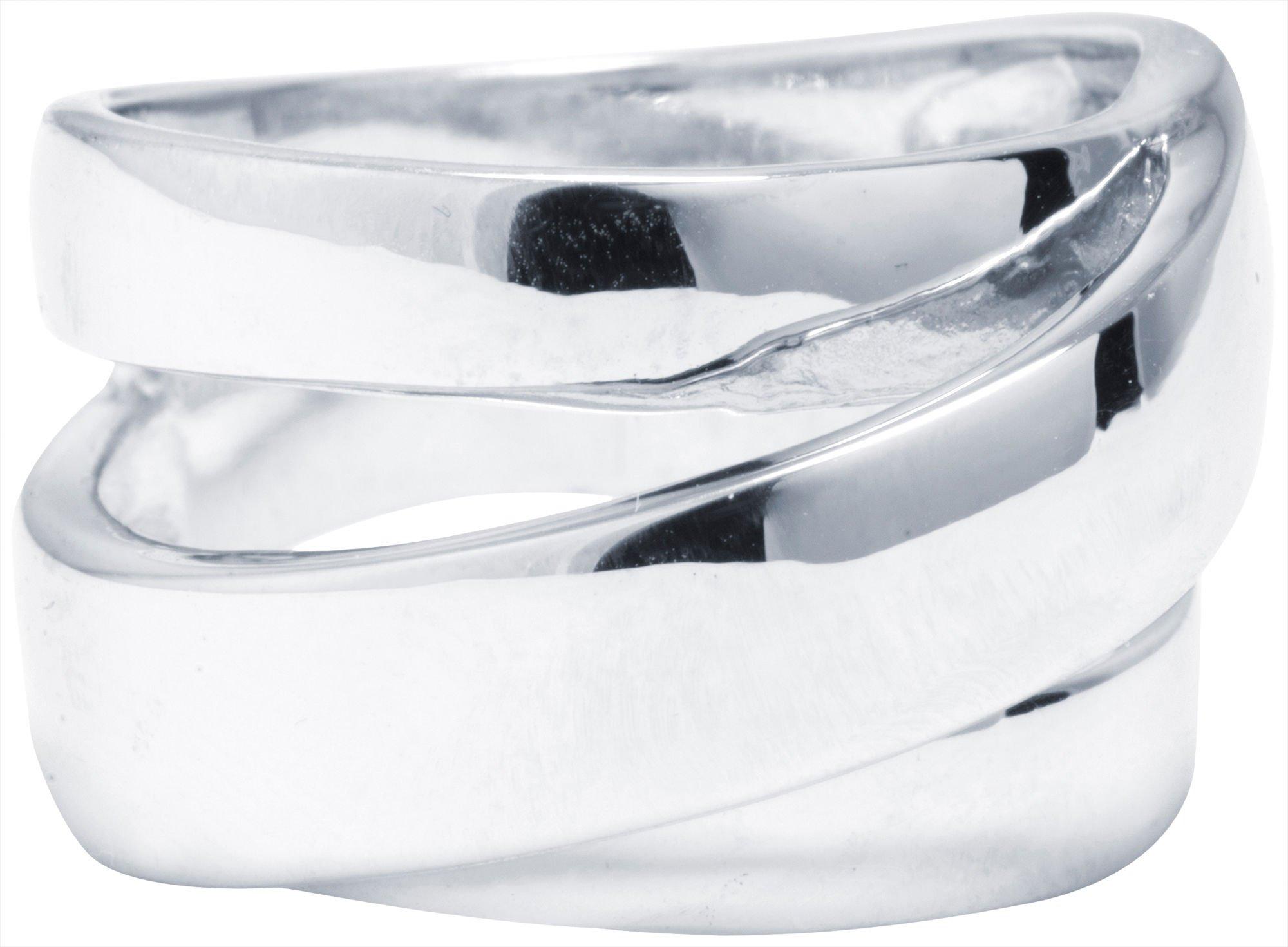 Silver-Tone Wrap Around Fashion Ring