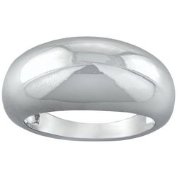 Ocean Treasures Silver-Tone Dome Ring