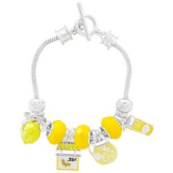 Napier Lemonade Charms Bead Toggle Bracelet