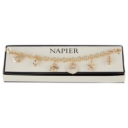 Napier Holiday Beach Charms 8 Inch Bracelet