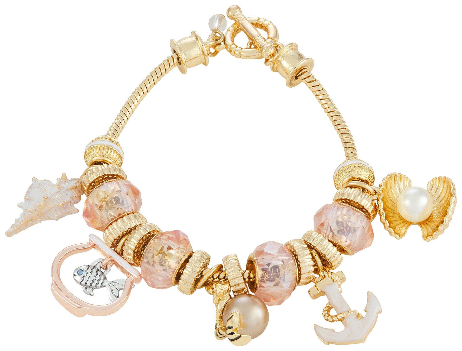Napier Sealife Charms Chain Toggle Bracelet