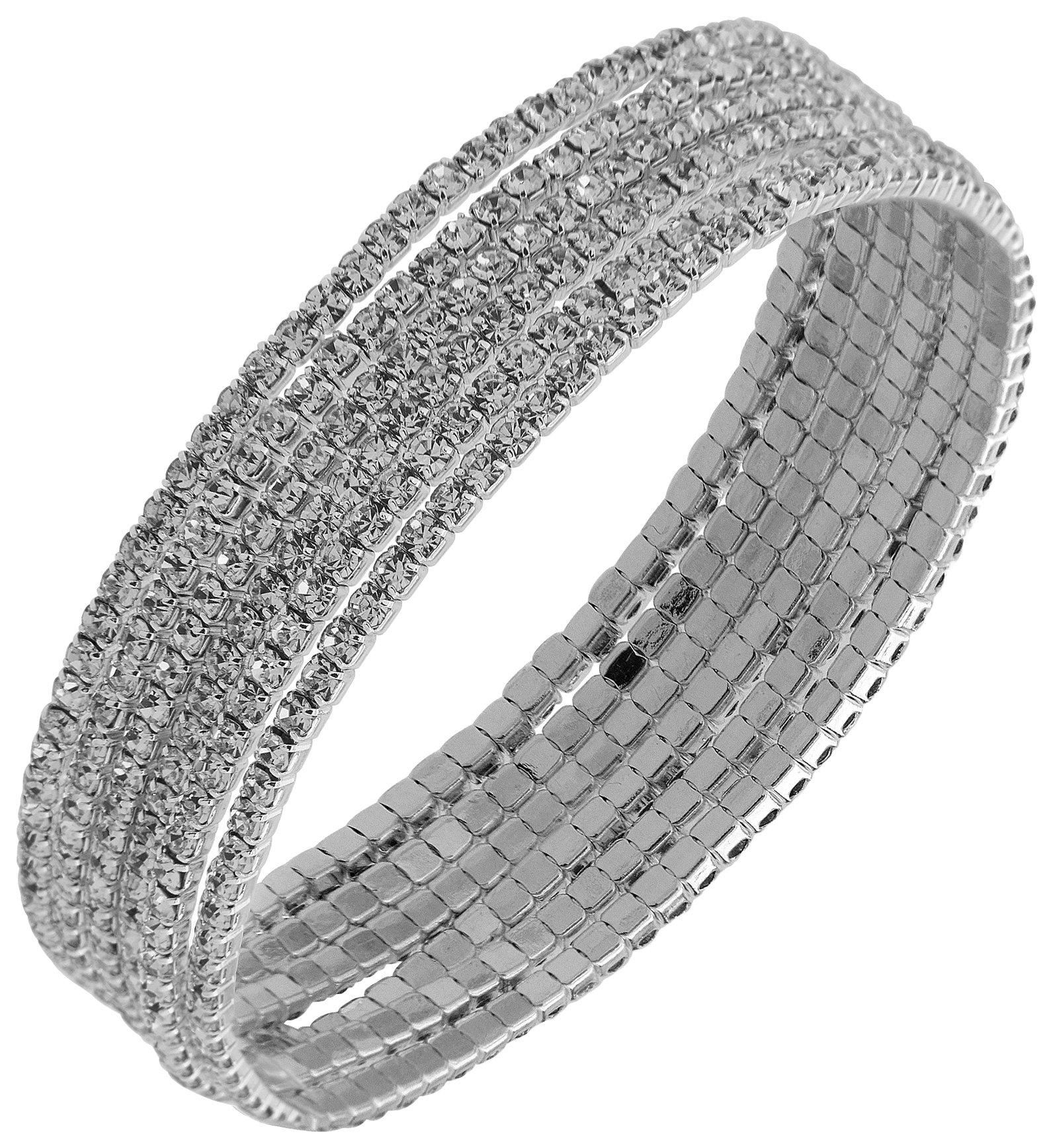 6-Pc. Crystal Rhinestone Bracelet Set