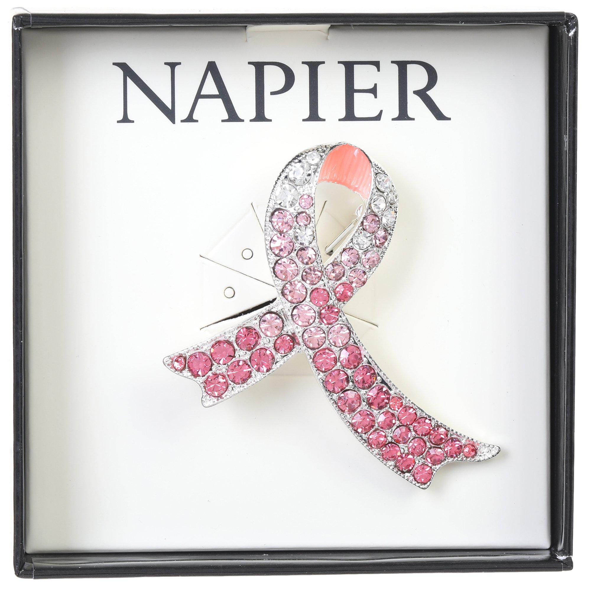 Rhinestone Breast Cancer Awareness Pin