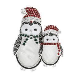 Holiday Penguin Friends Pave Boxed Pin