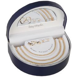 Bay Studio 5-Pc. Cable Chain Necklace Bracelet Earrings Set