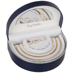 Bay Studio 5-Pc. Herringbone Necklace Bracelet Earrings Set