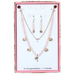 2-Pc. Bead Necklace & Earring Set