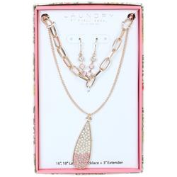 2-Pc. Pave Necklace & Earring Set