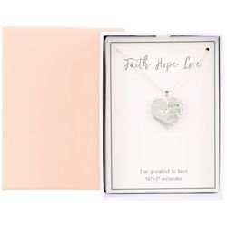 City By City 16 In. Faith Hope Love Pendant Necklace