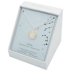 City Gems Libra Mother Of Pearl Pendant Necklace