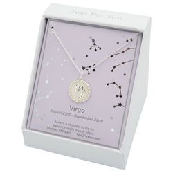 City Gems Virgo Mother Of Pearl Pendant Necklace