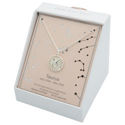 City Gems Taurus Mother Of Pearl Pendant Necklace