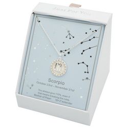 City Gems Scorpio Mother Of Pearl Pendant Necklace