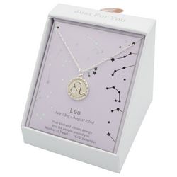 City Gems Leo Mother Of Pearl Pendant Necklace