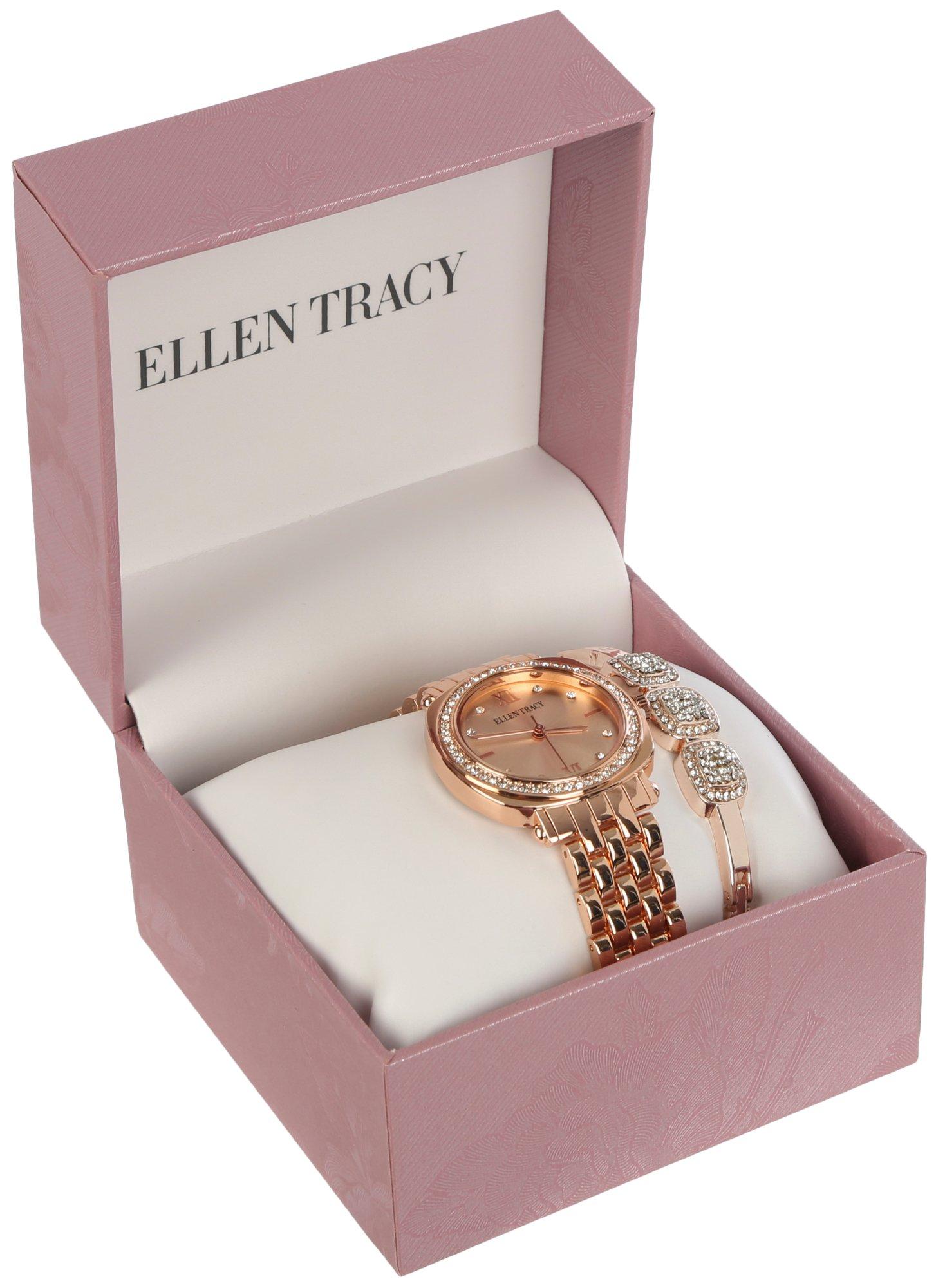 Ellen tracy watch clearance and bracelet set price