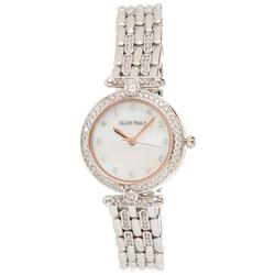 Womens Silvertone Mother Of Pearl Watch