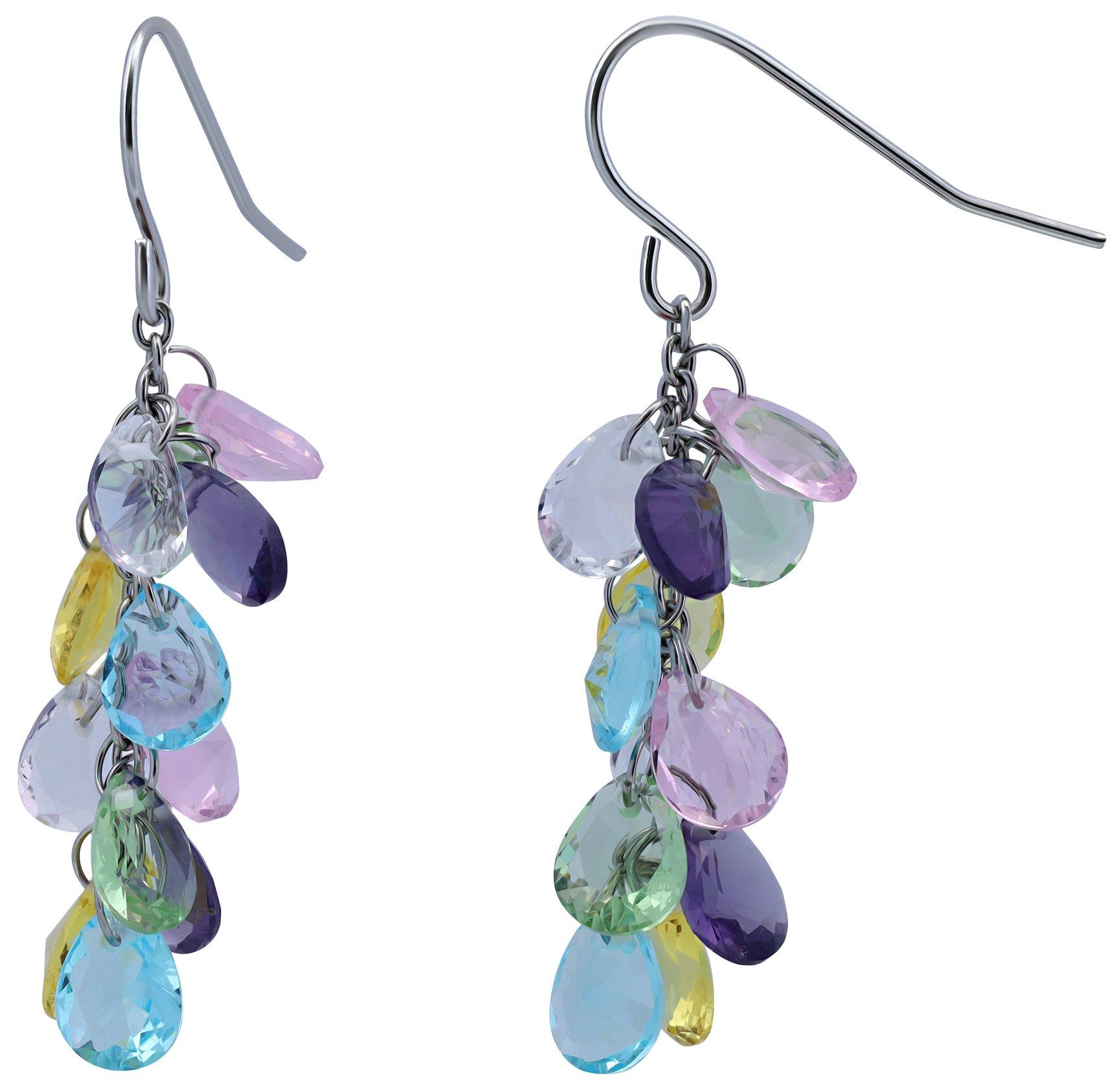 Piper & Taylor Glass Bead Cluster Dangle Earrings
