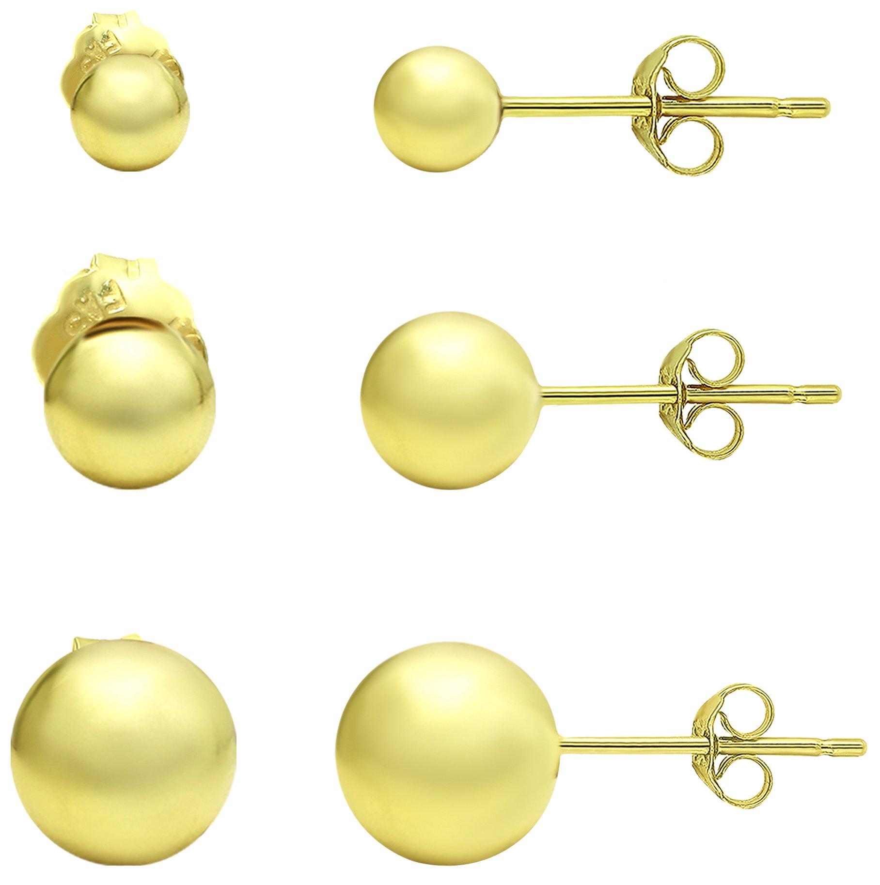 Piper & Taylor 3-Pc. Trio Gold Tone Stud Earrings
