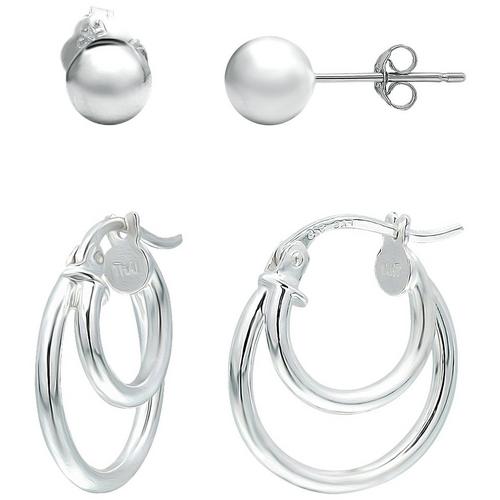 Piper & Taylor 2-Pc. Stud & Layered Hoop