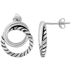 Intertwined Circle Earrings