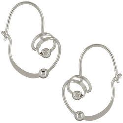 Piper & Taylor Silver Tone Curled Earrings