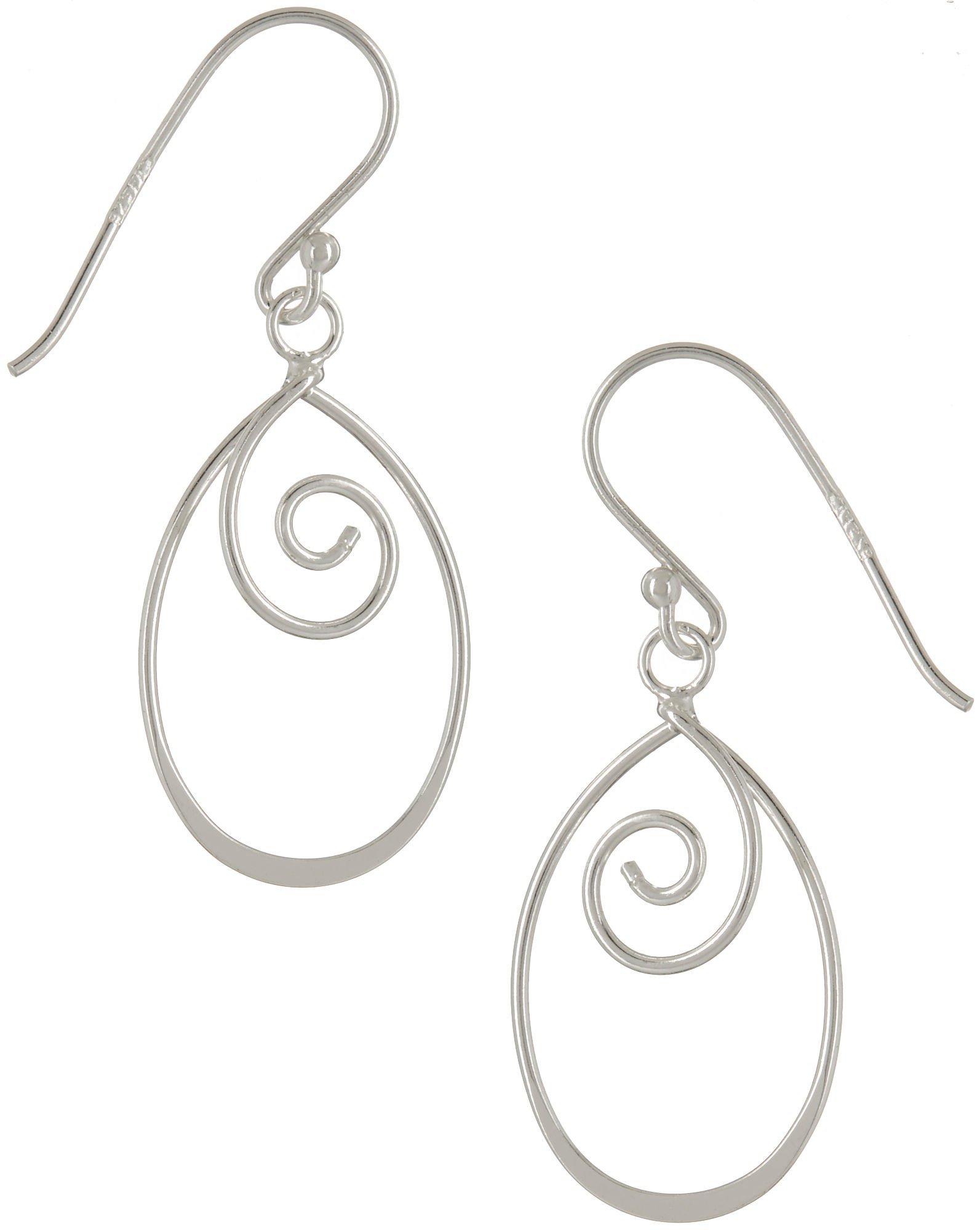 Piper & Taylor Swirled Oval Earrings