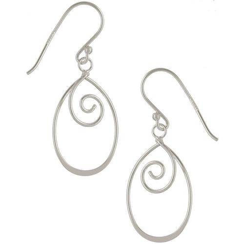 Piper & Taylor Swirled Oval Earrings