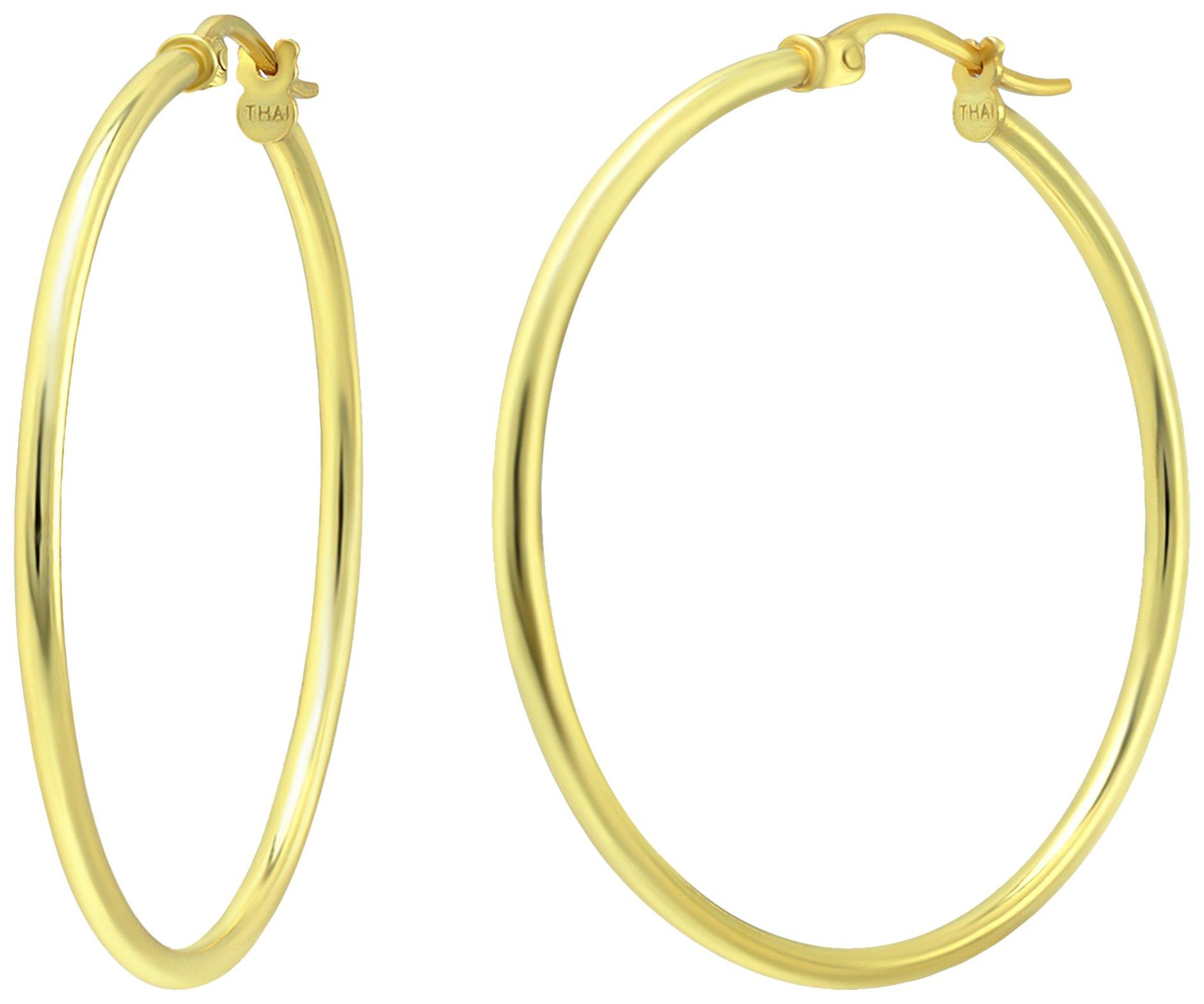 30 mm Shiny Hoop Earrings