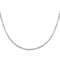 18'' Box Chain Link Sterling Silver Necklace