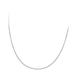 20'' Box Chain Link Silver Tone Necklace