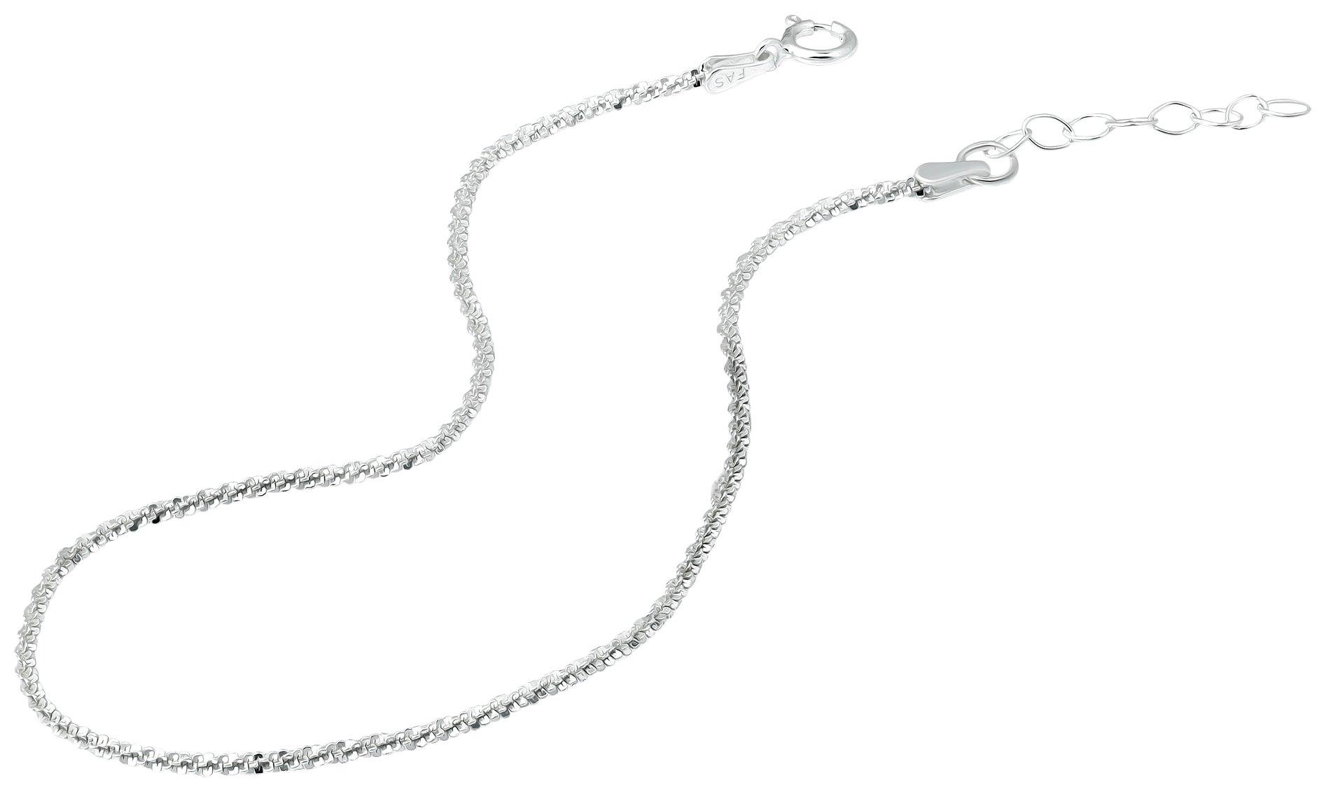 9'' Silver Tone Rope Anklet