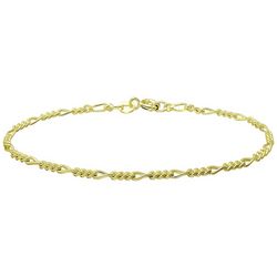 Piper & Taylor Gold Tone Figaro Linked Chain Bracelet