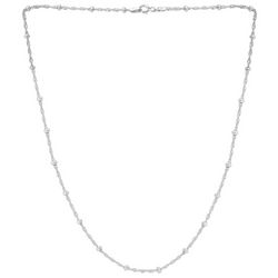 Piper & Taylor 18 In. Polished Singapore Chain Necklace
