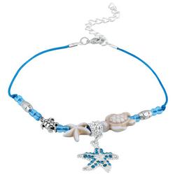 Sealife Charms Beaded Anklet With Extender