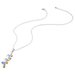 Bunulu 16 In. Glass Bead Cluster Tassel Necklace