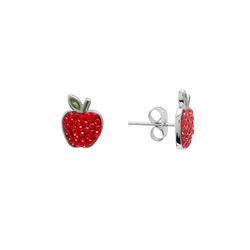 Piper & Taylor Pave Apple Stud Earrings