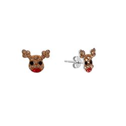 Piper & Taylor Pave Reindeer Stud Earrings