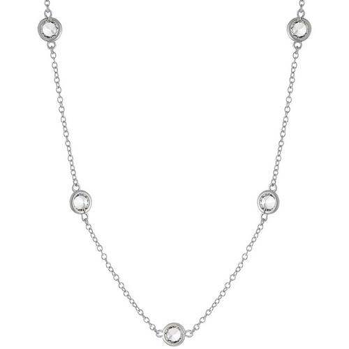 Piper & Taylor 36 in. Sterling Silver Crystal