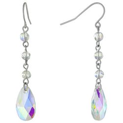Piper & Taylor Chain Crystal Teardrop Dangle Earrings