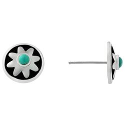 Piper & Taylor 11MM Cabachon Flower Stud Earrings